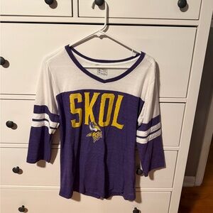 Minnesota Vikings 3/4 Sleeve Tee